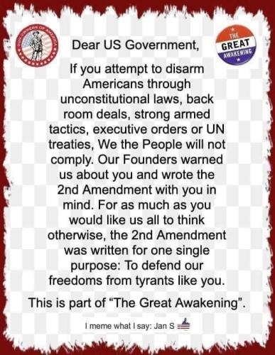 FB Dear Government