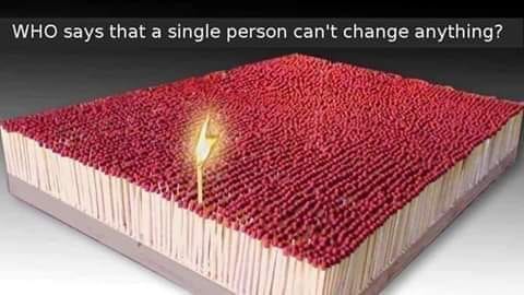 who says we cant change anything