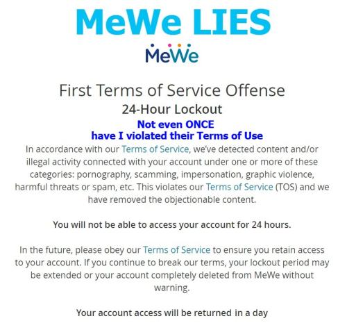 MeWe LIES