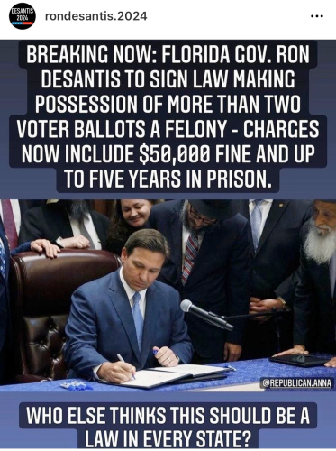 Desantis on ballots