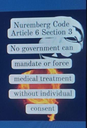 Nuremberg Code no mandates