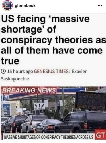 massive shortage conspir