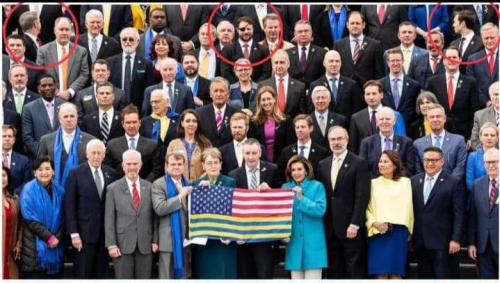 American flag w Ukraine