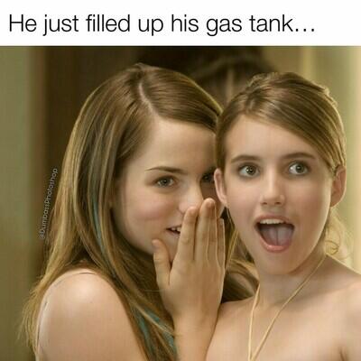 filled his gas tank