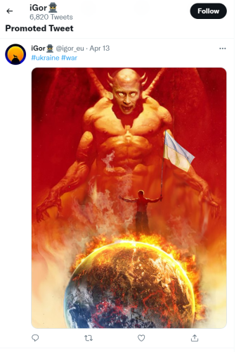 god of the Azov Regiment tweet