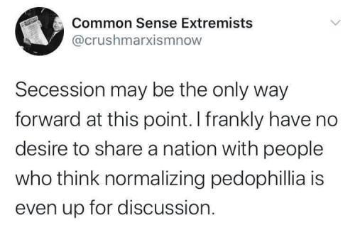 secession from pedophiles and groomers