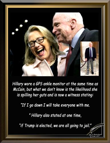 Hillary and John ~Jail Birds of a Feather Wearing Bracelets Together~
