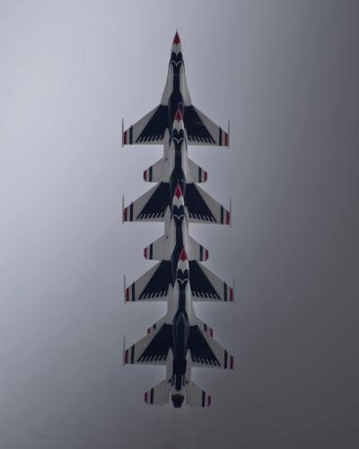 Thunderbird in line formation
