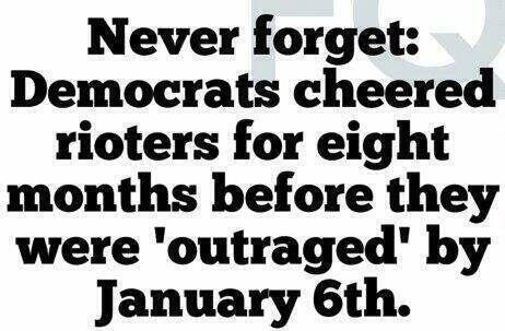 democrats cheered rioters