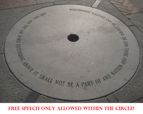 free speech in circle