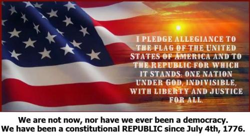 Pledge of allegiance flag