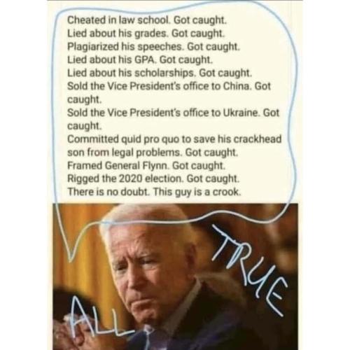 Biden's lifetime wicked behavior