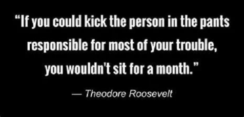 If you could kick the person responsible