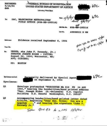 JFK jr to joe