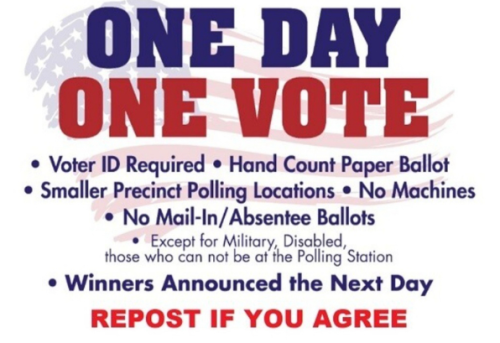 ONE DAY ONE VOTE