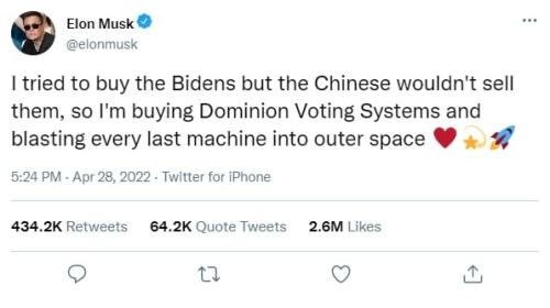 dominion voting Elon