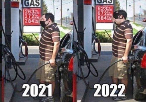 then and now gas