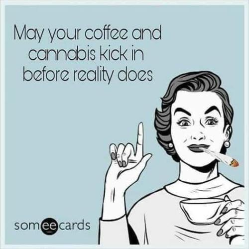cannabis and coffee