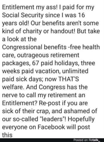 Entitlement my ass