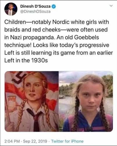Greta nazi propaganda