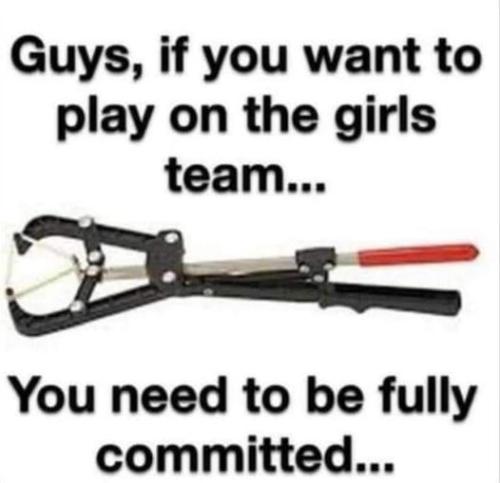 guys if you want to play on the girls team