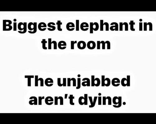 The unjabbed aren't dying