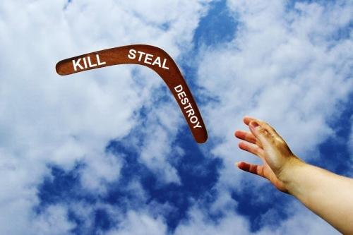 BOOMERANG KILL STEAL DESTROY POSTER