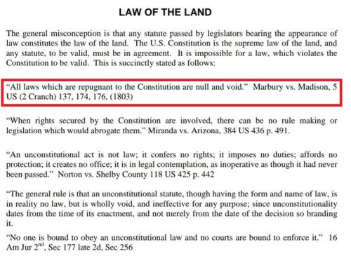 Law of the Land outlined
