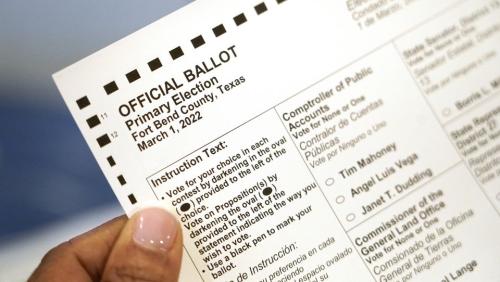 Texas rejected more than 12 percent of mail-in ballots in March primary after new GOP law.