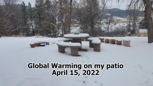 Global Warming on my patio