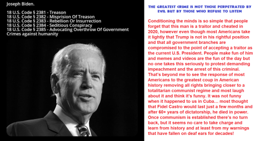 Joseph Biden crimes