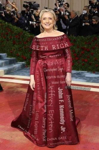 HILLARY RED DRESS