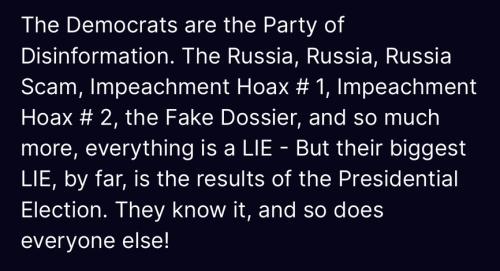 dems are disinformation