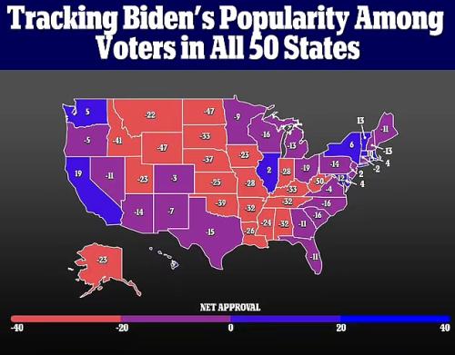Biden ~Popularity Among Voters in All 50 States~