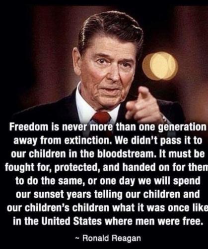 Freedom is never free