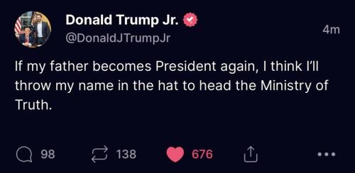 DJT jr ministry of truth