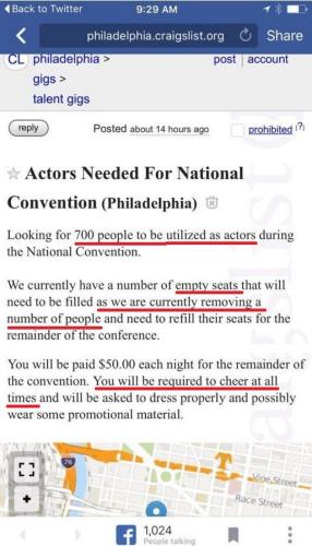 craigslist DNC ACTORS