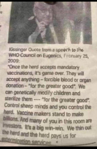 KISSINGERS QUOTE