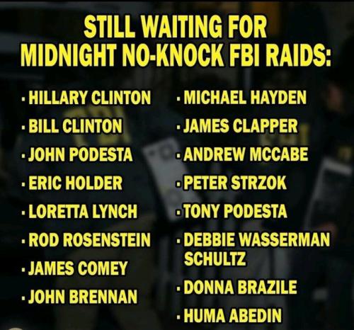 still waiting for No knock raids