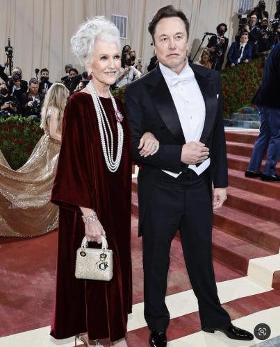 Elon is real proud of his Mom and so is Mom