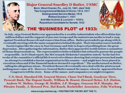 Major General S D Butler, USMC