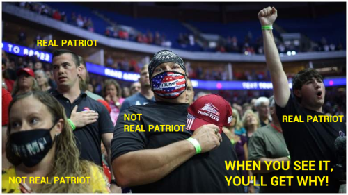 REAL PATRIOTS NO MASKS