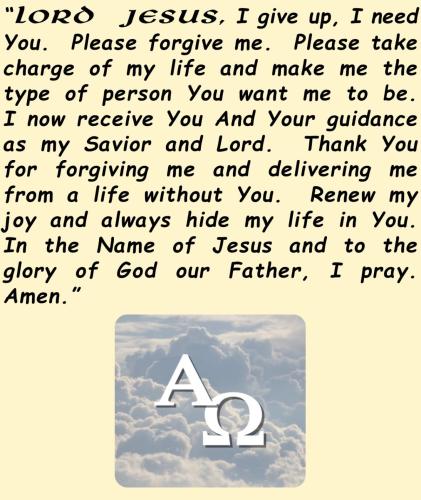 Prayer of Salvation
