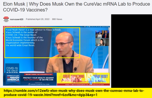 Yval Noah Harari Great Reset Cabal