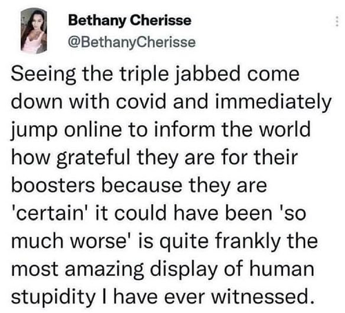 M stupidity