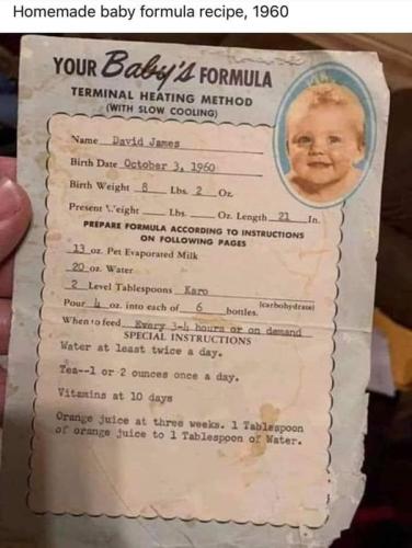 baby formula