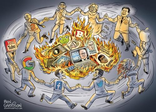 ben garison burning_free_speech_cartoon
