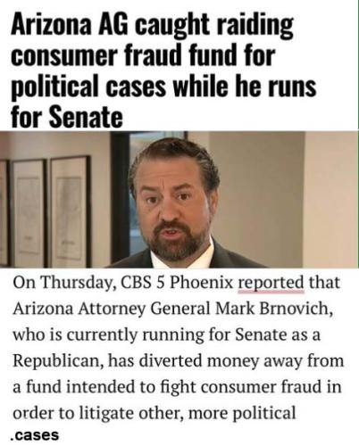 Arizona AG is dirty