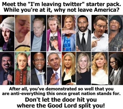 Meet the Im leaving twitter starter pack