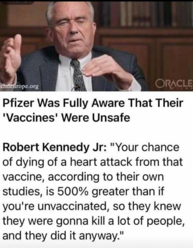 Pfizer knew jab deadly